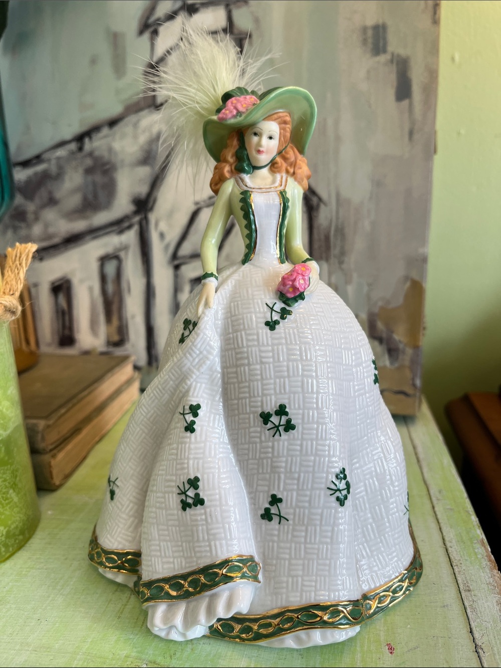 "My Wild Irish Rose", a porcelain lady figurine from the Irish Ladies of Song